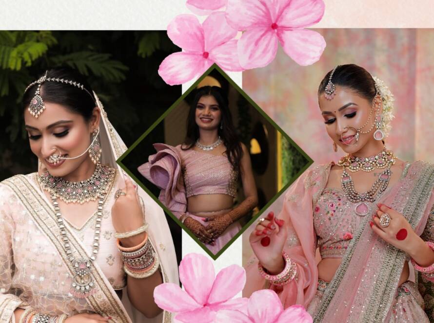 Bridal makeup services at The Beauty Town Salon in Vadodara with premium brands, jewelry, and hairstyling for weddings.